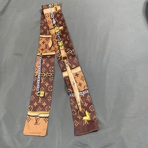 louis vuitton scarf skinny or head band or whatever you want to use it for